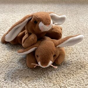 Ty The Beanie Babies Collection Ears stuffed rabbit like new